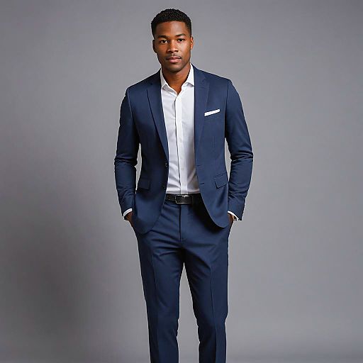 Young Urban Professional in Smart Casual Suit