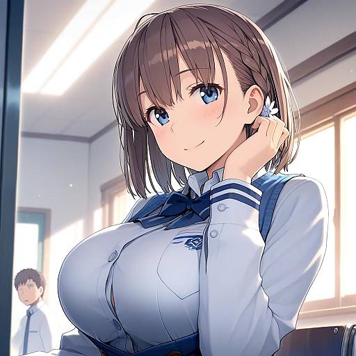 Illustration of Ai-chan (tawawa), getsuyoubi no tawawa in the style of Shizuma yoshinori