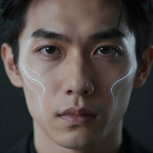 Haunting Portrait of a Focused Man