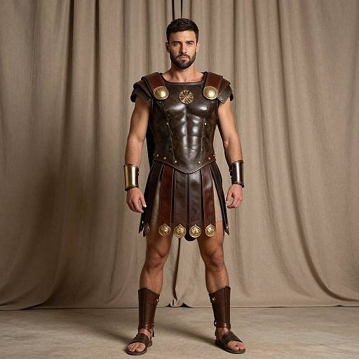 Roman Warrior Tunic Costume Portrait