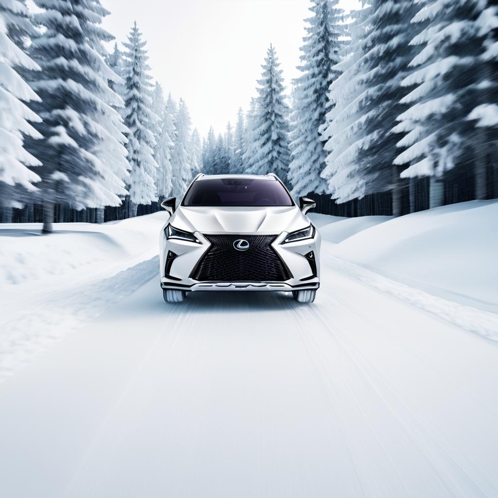 Lexus RX on a Winter Wonderland Drive