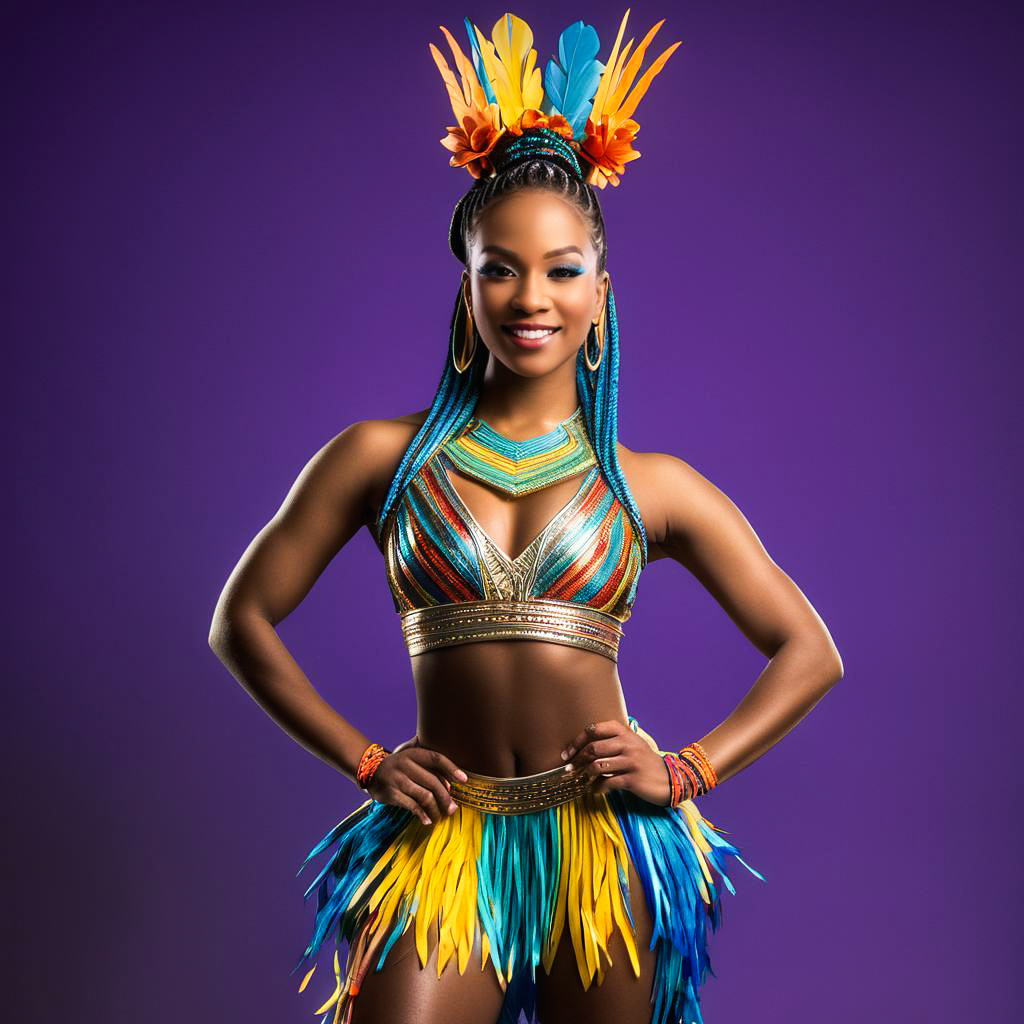 Joyous Dancer in Moomba Festival Costume