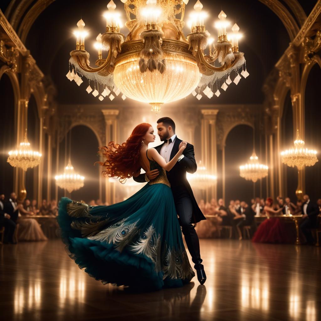 Enchanting Baroque Ballroom Tango Scene