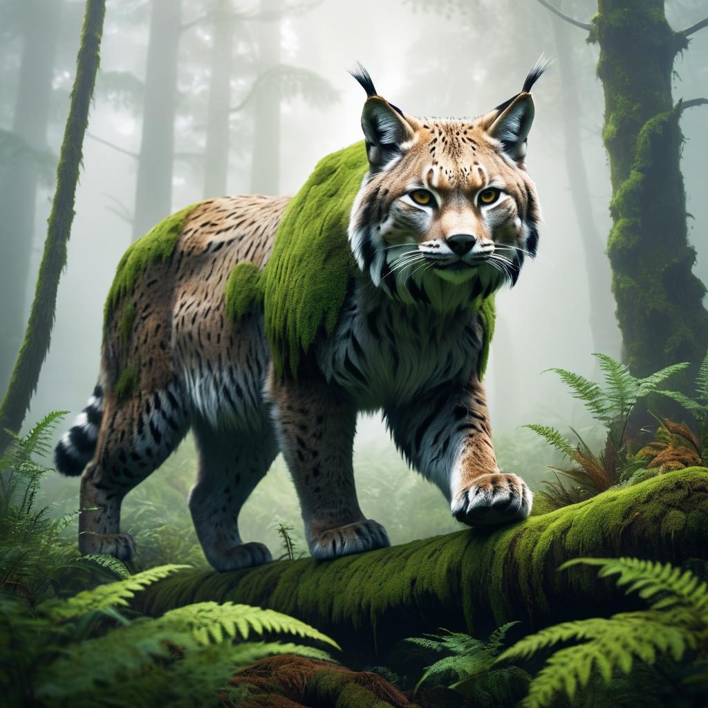 Mossy Lynx-Bear Hybrid in Jungle