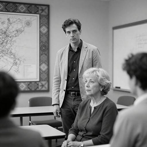 Serious Discussion in Classroom