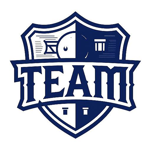 Custom Team Logo with Shield Emblem