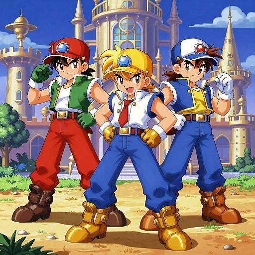 Chrono Trigger Style RPG Illustration