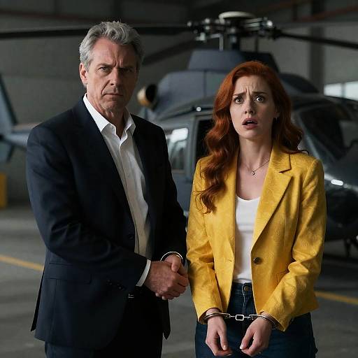 Dramatic Encounter in Industrial Setting