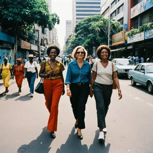 Vibrant City Life with Stylish Seniors