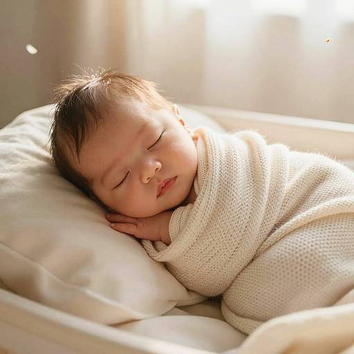 Cozy Newborn in Warm Morning Light