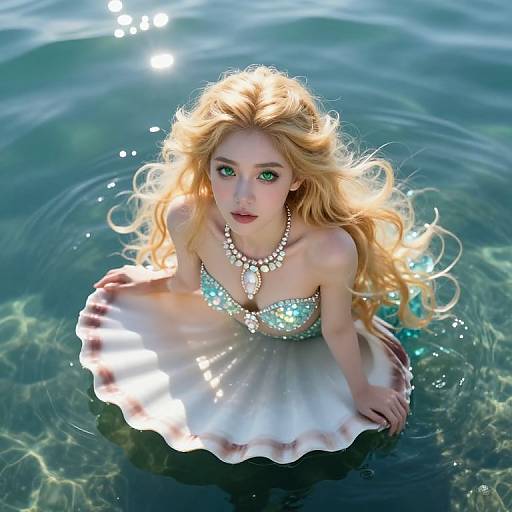 Ethereal Sea Siren Aerial Portrait