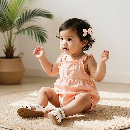 Toddler Girl in Soft Pastel Light
