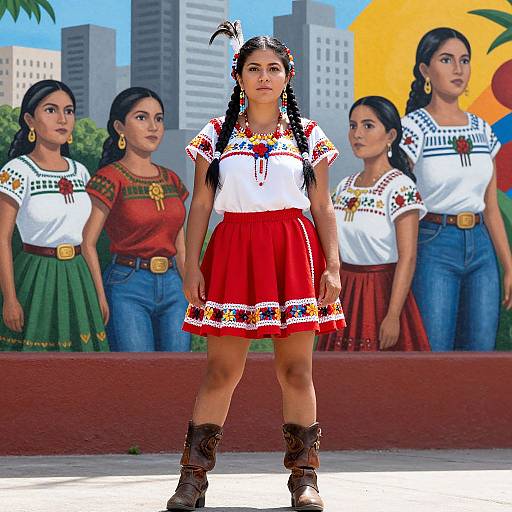 Photorealistic Portrait of Latina Adelita