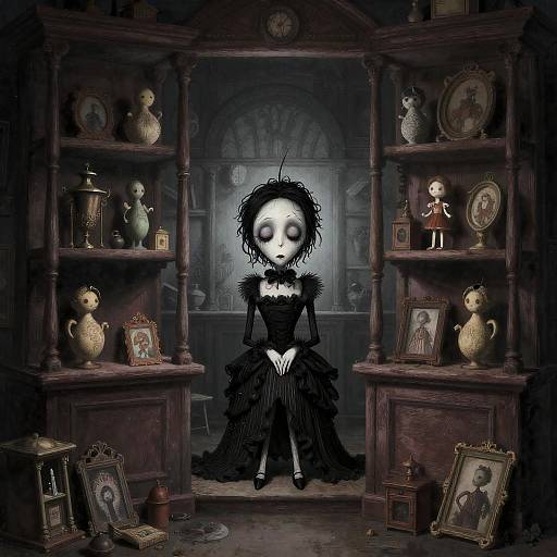 Melancholy Marionette in an Abandoned Toyshop