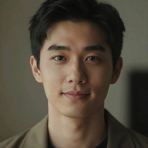 Photorealistic Male Portrait with Hazel Eyes