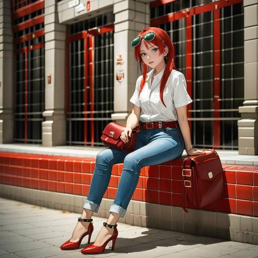 Chic Gamer Girl in Stylish Attire