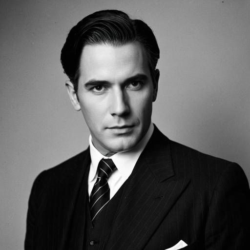1920s Style Mature Man in Tailored Suit