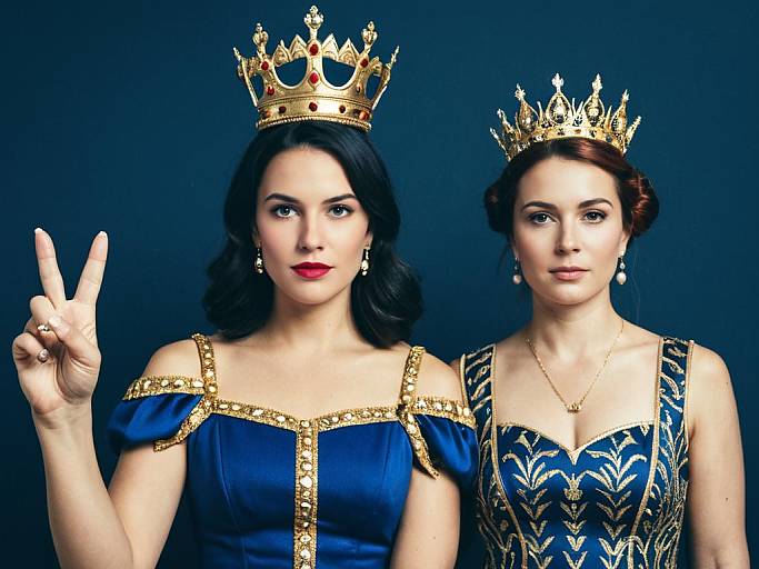 Regal Woman Middle Finger Face Swap