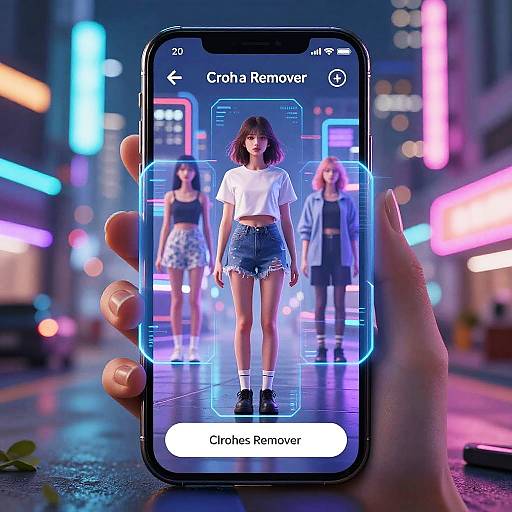 Futuristic Clothes Remover App Concept