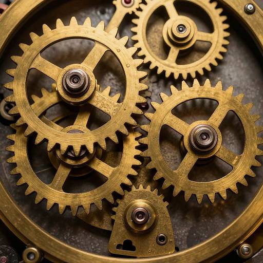 Steampunk Clockwork Gear Mechanism