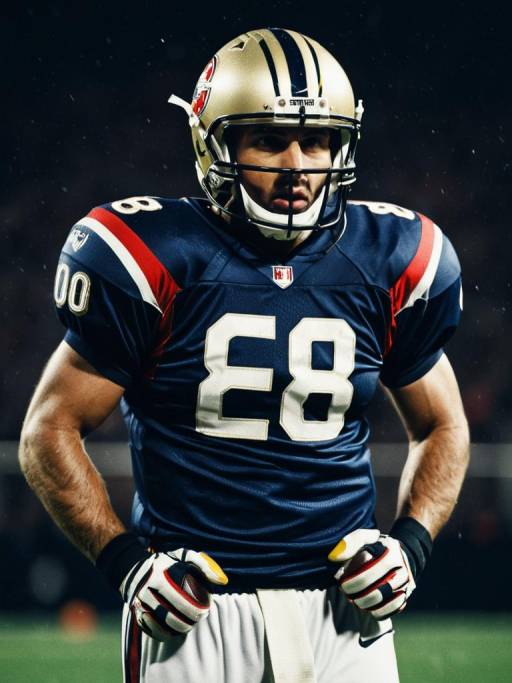 Stylish Football Player in Cinematic Portrait