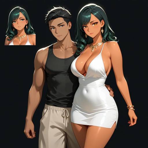 Cowboy Shot of a Stylish Couple