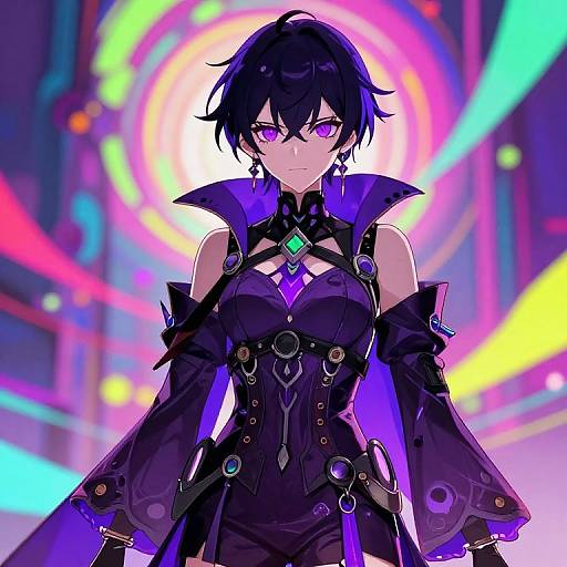 Gothic Anime RPG Character Portrait