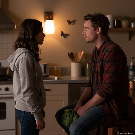 Intimate Moment in a Cozy Kitchen