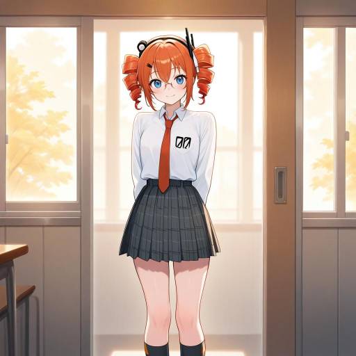 Dreamy Scene of a School Girl