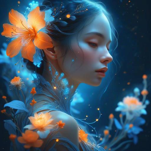 Ethereal Portrait of a Mysterious Woman