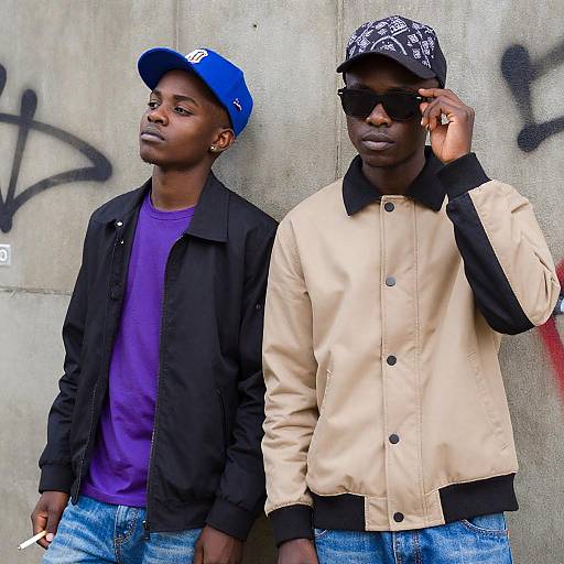 Urban Photography of Two Young Black Men