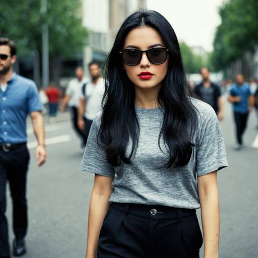 Stylish Encounter with Black Flared Trousers