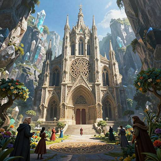 Crystalline Elven Cathedral in Garden Canyon
