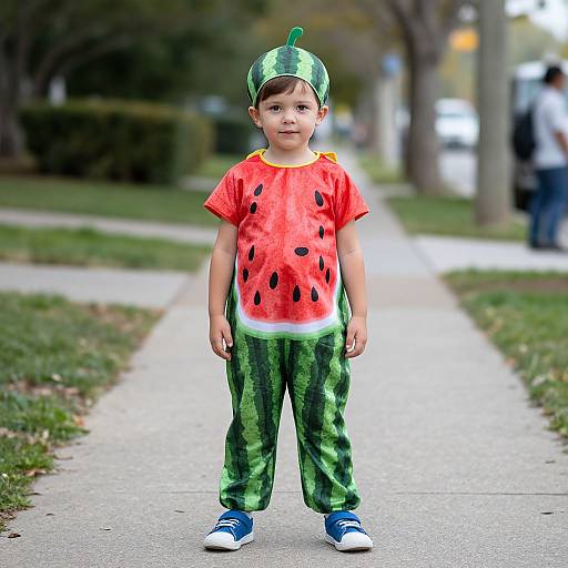 Child in Watermelon Costume