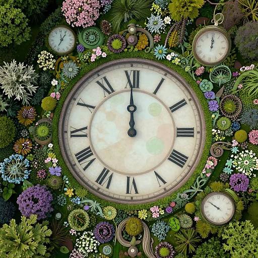 Surreal Aerial Garden Timescape