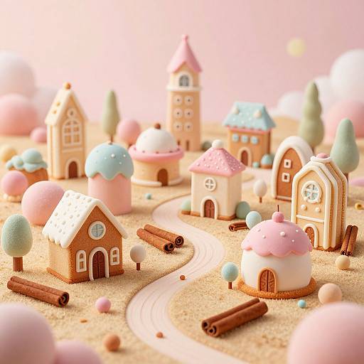 Ethereal Confectionery Dreamscape City