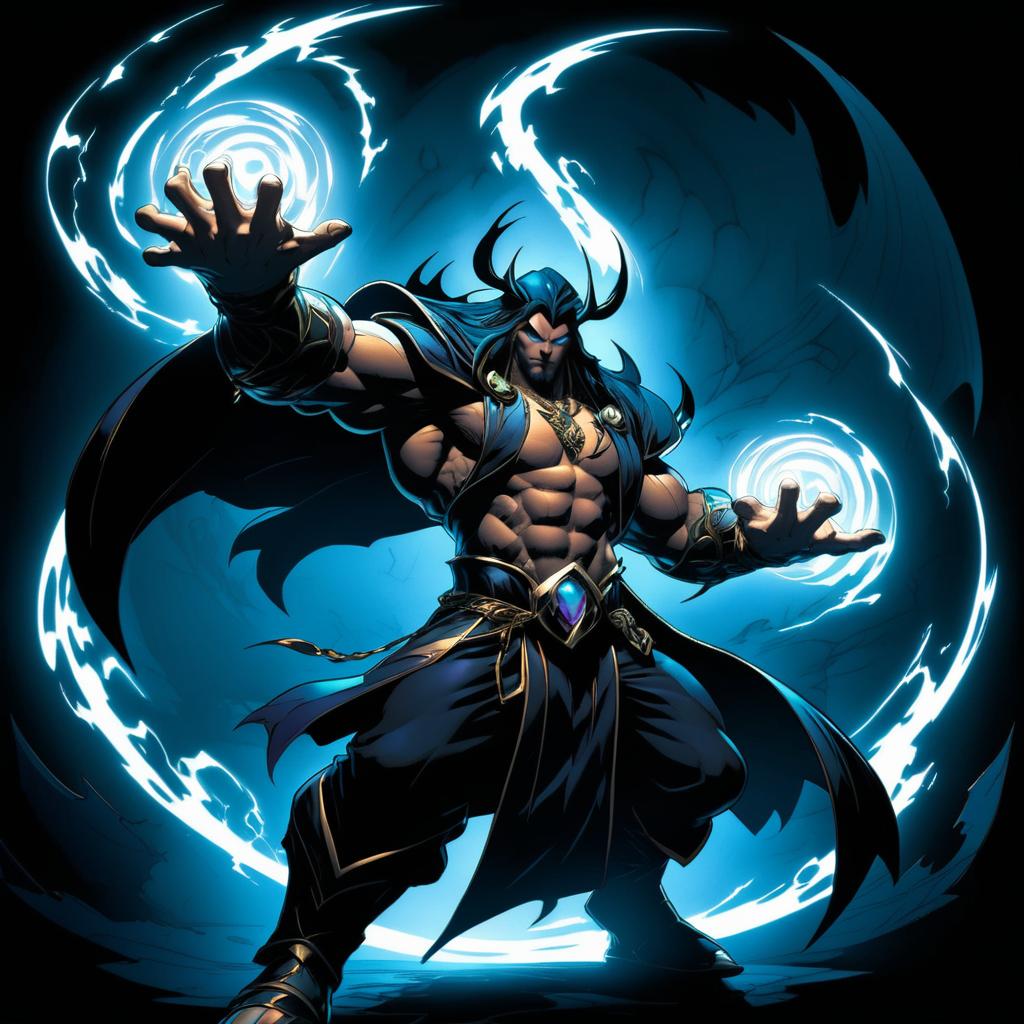 Ancient Sorcerer in Joe Madureira Style