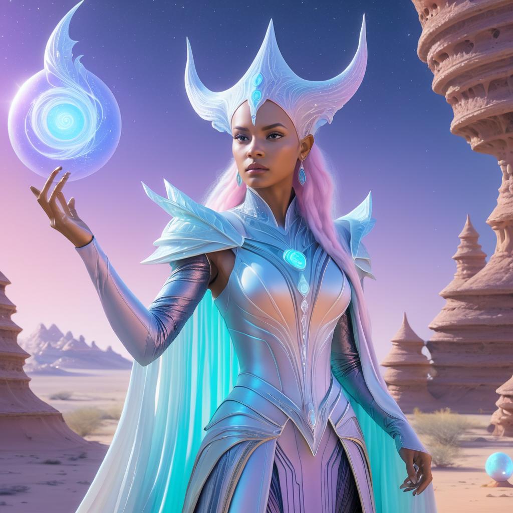 Magical Sorceress in an Alien World Art