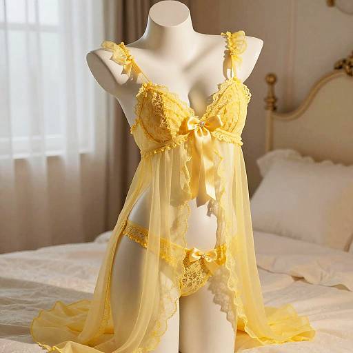 Princess Belle Lingerie in Sunshine Yellow