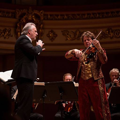 Dramatic Orchestra Performance on Historic Stage