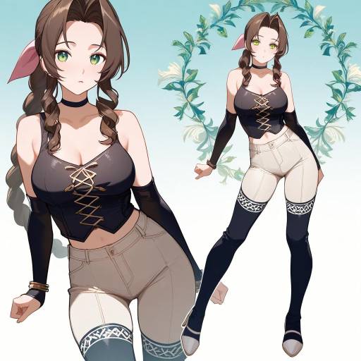 Enchanting Aerith in a Winter Meadow
