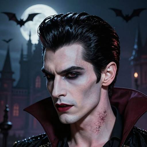 Gothic Vampire Pompadour Style