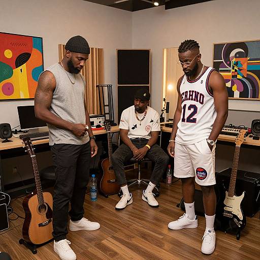 Creative Studio Vibes with Trendy Men