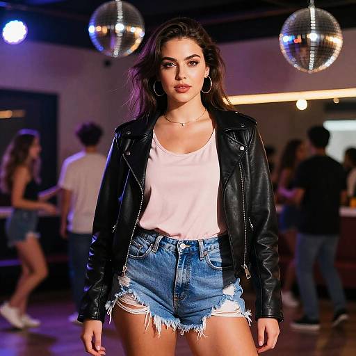 Confident Curvy Woman in Streetwear