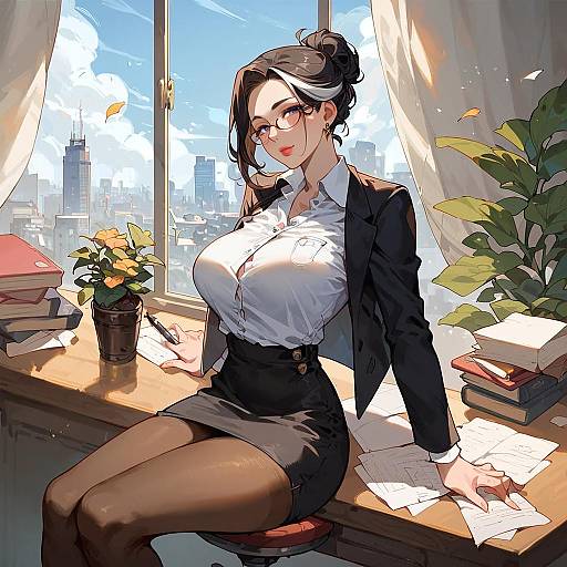 Confident Businesswoman in Modern Office