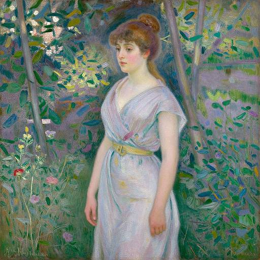 Monet's Woman in Garden High-Res