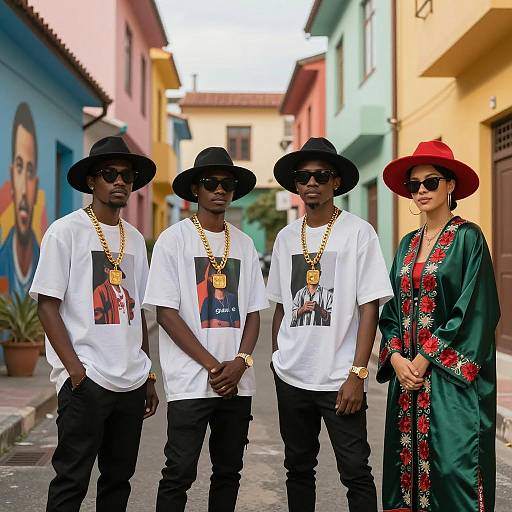 Vibrant Urban Style at Twilight