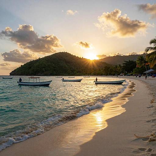 Dominicana Tropical Coastal Sunset