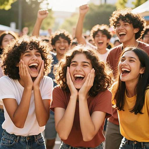 Joyful Dynamic Poses in Sunlight