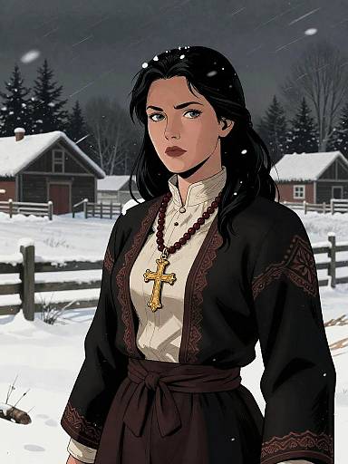 Mysterious Farmhand in Blizzard